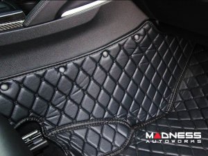 Mercedes Benz CLA Floor Liner Set - Black w/ Black Stitching